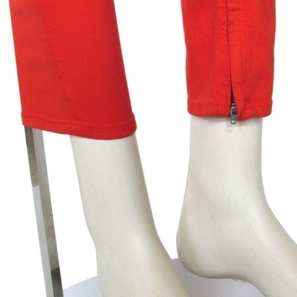 Rag & Bone Zipper Capri in Dark Coral - Picture 10 of 15